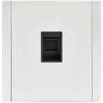 FORTE&PIANO Розетка компьютерная RJ45 кат.5E FP232M металл белый IEK