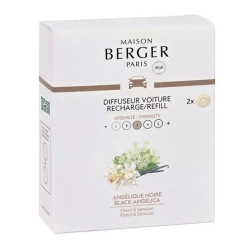 Maison Berger Paris - Набор из 2 вставок в автомобильный диффузор Black Angelica / артикул   EAN 3127290069061  / GTIN 3127290069061
