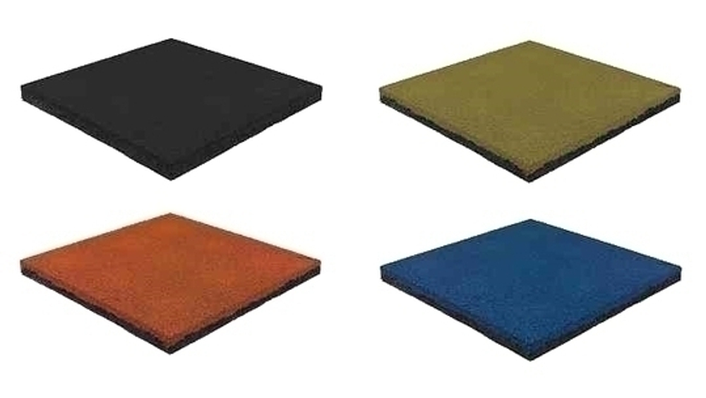 Резиновая плитка 100х100х1,2 см Черная