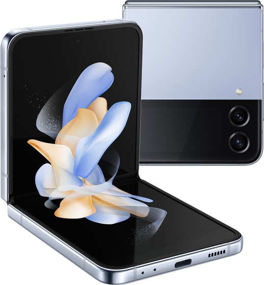 Смартфон Samsung Galaxy Z Flip4 8/128Gb голубой (SM-F721BLBAMEA)