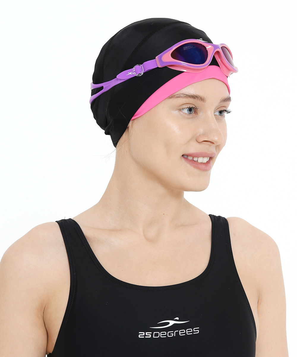 Шапочка для плавания Duplo Black/Pink, полиамид