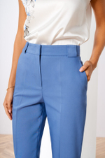 3819 Брюки женские (дымчато-синий)