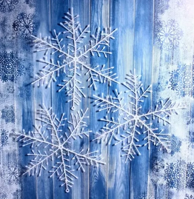 Украшение новогоднее «Снежинка» 21 см (набор 3 шт), Белый