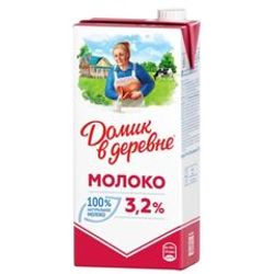 МОЛОКО ДОМИК В ДЕРЕВНЕ 3,2% 0,95 Л Т/П РОССИЯ БЗМЖ