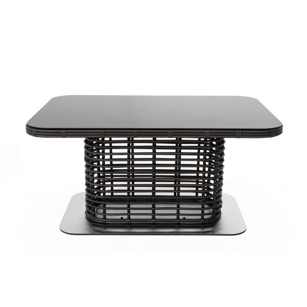 "Блисс" плетеный стол из искусственного ротанга 141х92х75см, цвет бронзовый