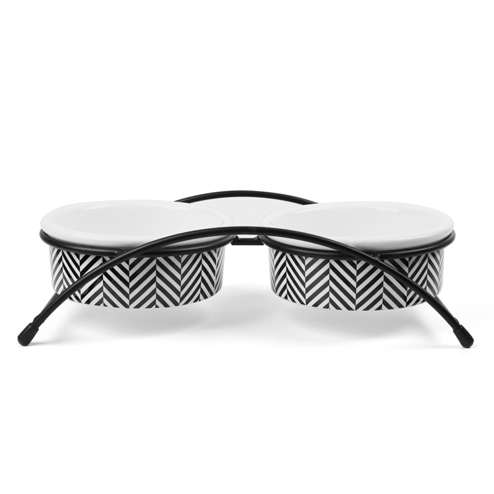 Миска керамическая на подставке "Сканди", 2*0,25л, Triol