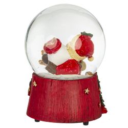 GAEM Фигурка декоративная "Снеговик" в стекл шаре (ключ,муз), D 10 см, L10 W10 H14 см