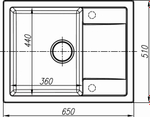 Схема кухонная мойка Dr. Gans Techno 650