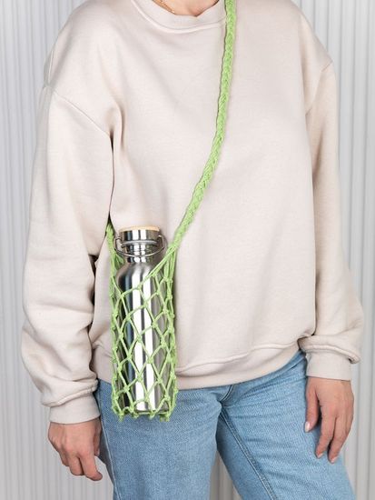 Авоська для бутылки, фисташковая