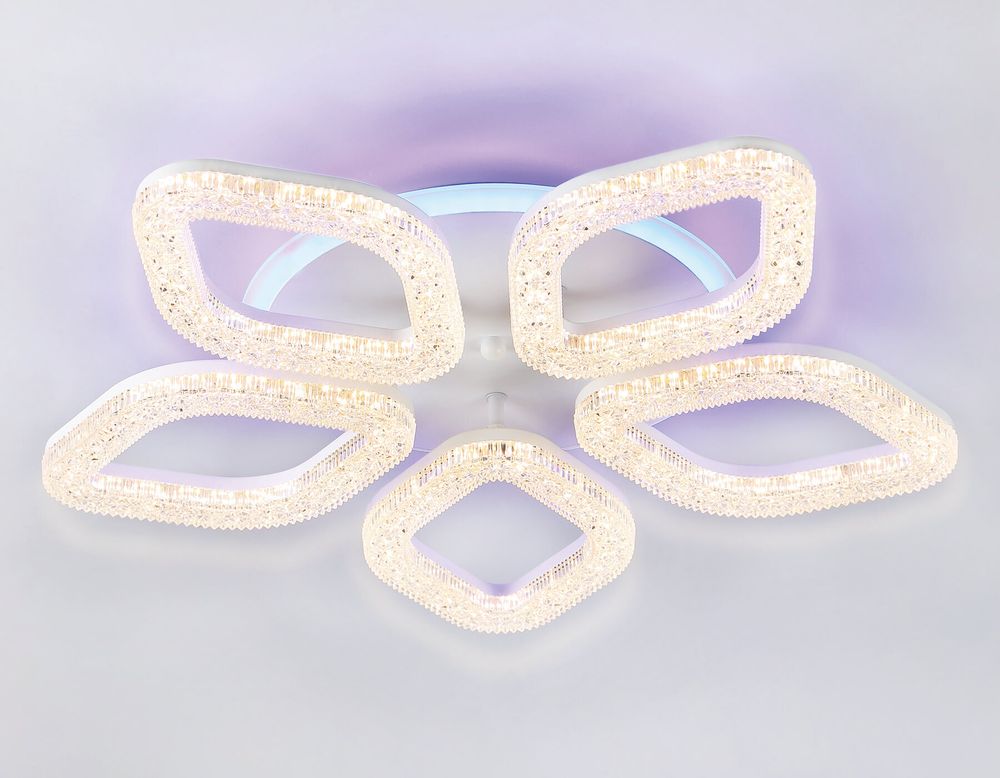 Ambrella Потолочный светодиодный светильник с RGB подсветкой и пультом Original FA3925