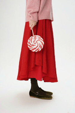 Юбка асимметричная двухслойная "Аленький цветочек"