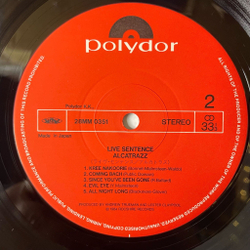 Винтажная виниловая пластинка LP Alcatrazz Live Sentence (No Parole From Rock 'n' Roll) (Japan 1984) (No Obi)