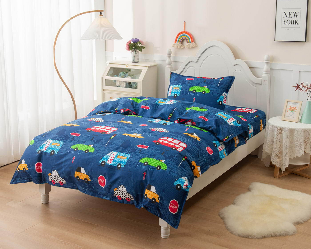 Детское постельное белье Sofi De MarkO Трафик синее
