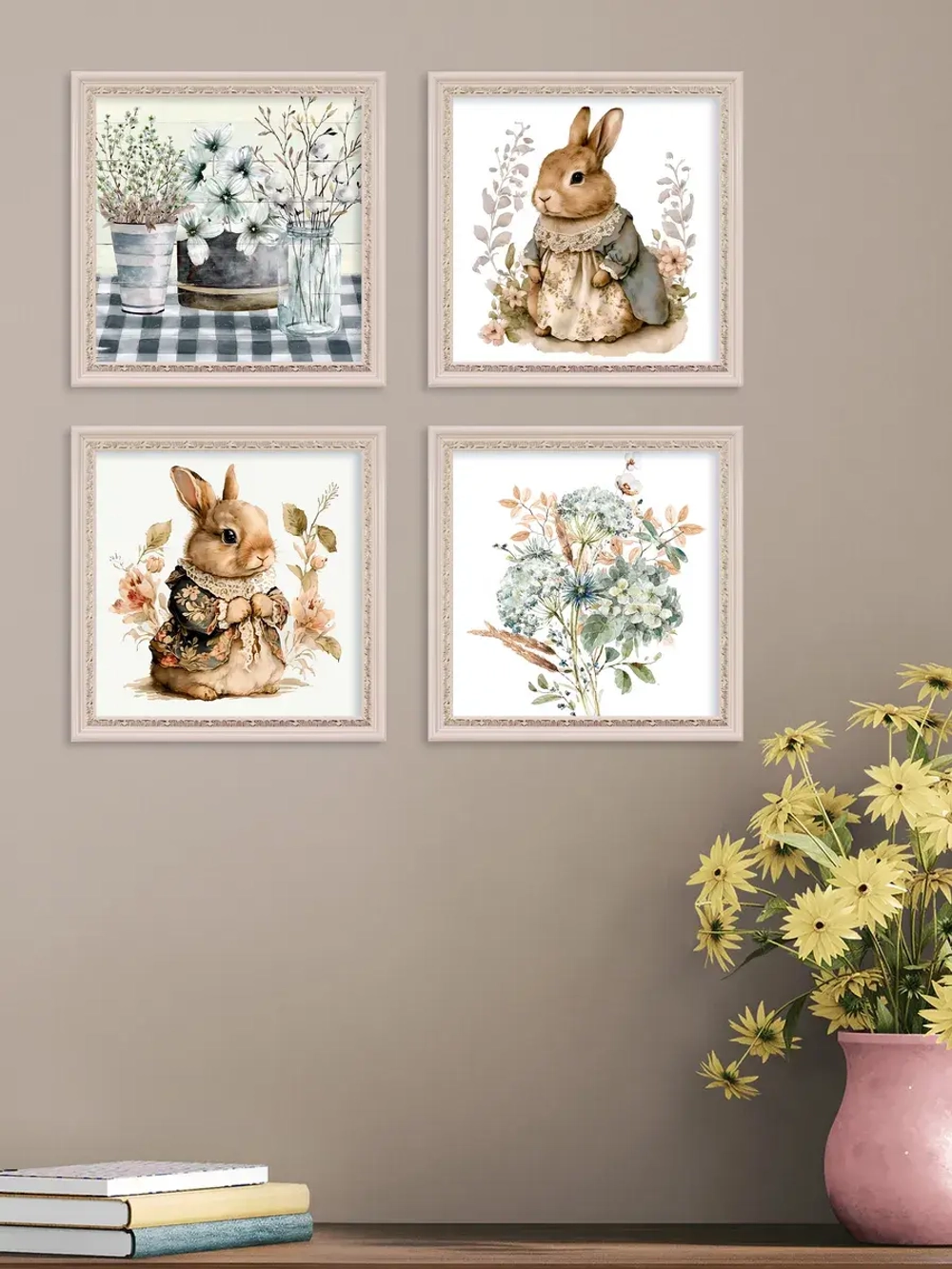 Картины на стену интерьерные на холсте 4 шт