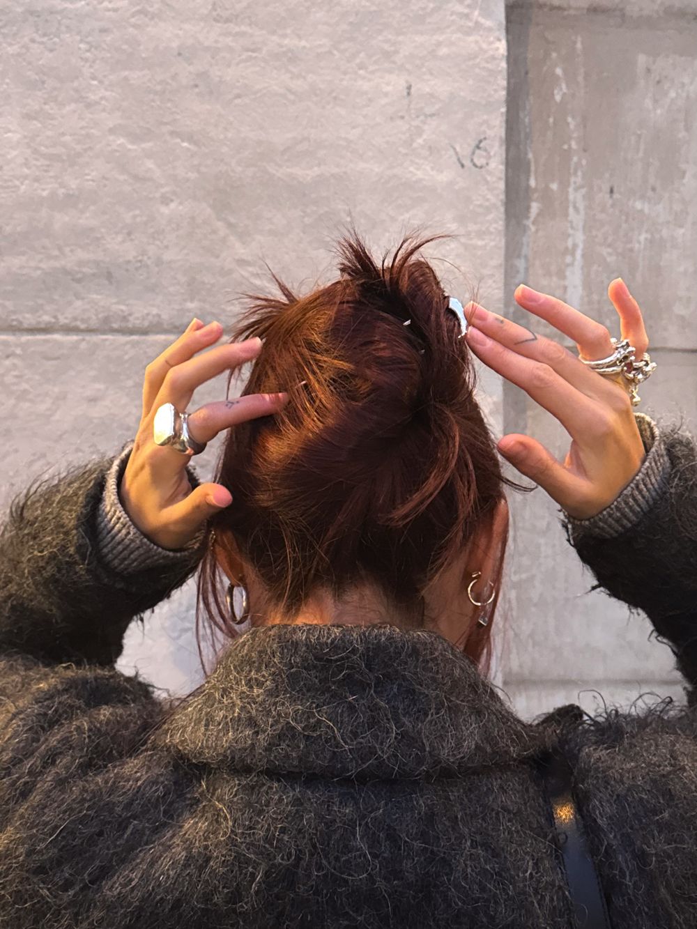 Шпилька для волос, латунь/нейзильбер