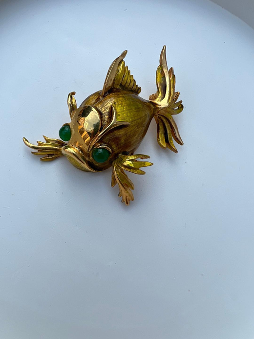 Брошь рыба Hattie Carnegie