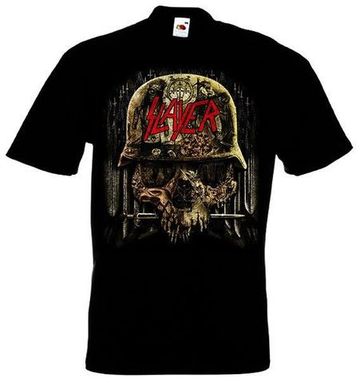 Футболка Slayer ( череп в каске )