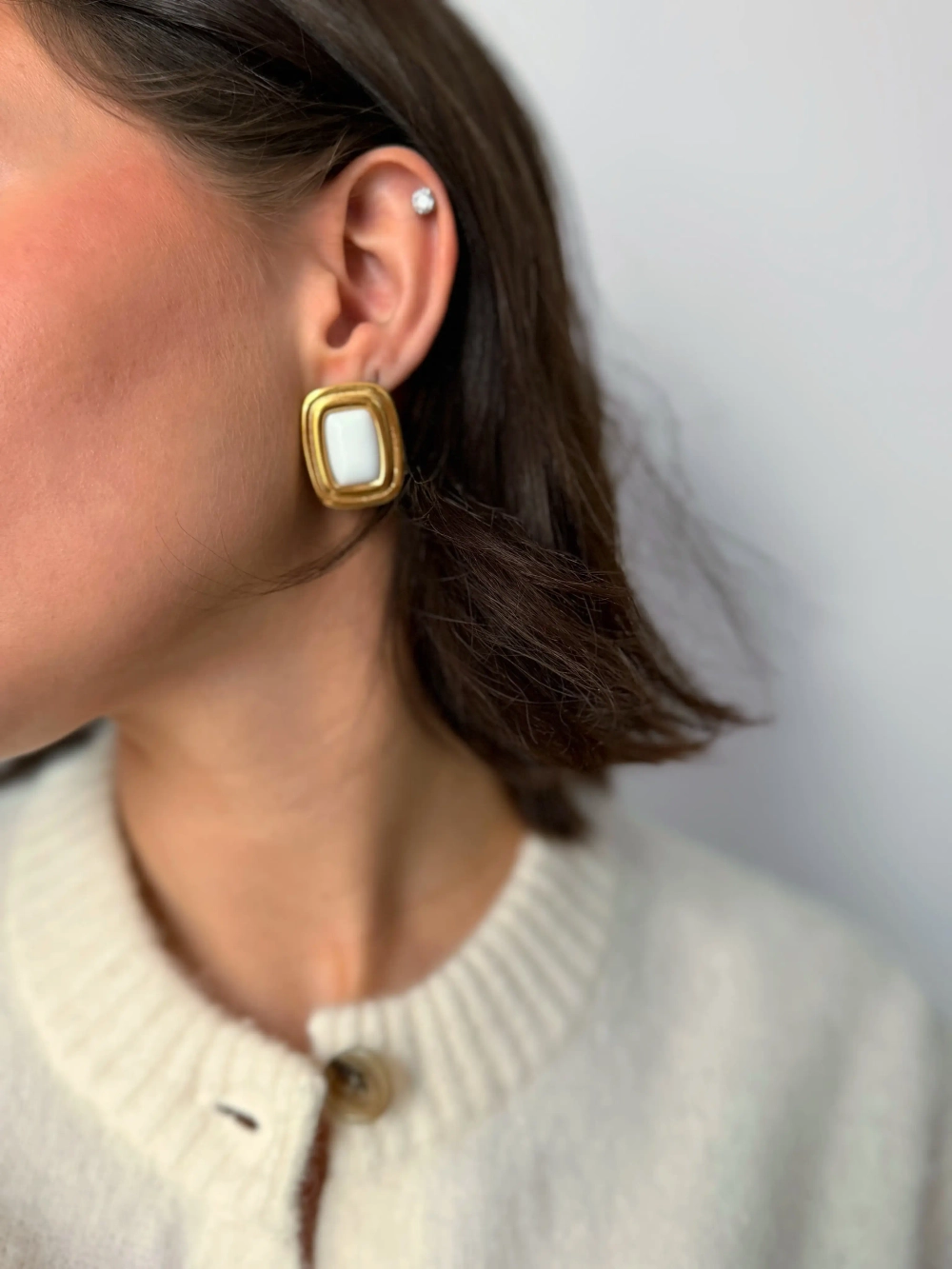 Серьги Классик, Золотые