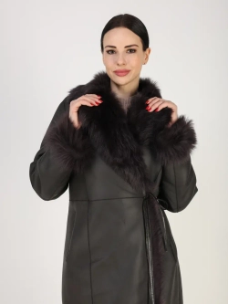 Дубленка зимняя натуральная длинная и теплая