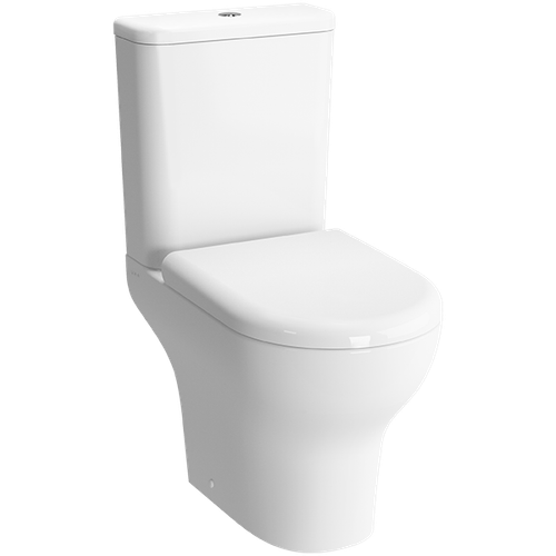 Унитаз-компакт VitrA Zentrum Back to Wall + тонкое сиденье микролифт с функцией биде и смесителем, 9012B003-7226