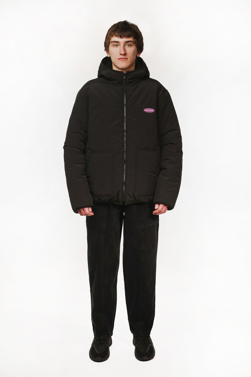 Куртка Ymkashix двухсторонняя черная