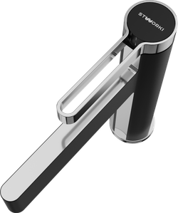 Смеситель для раковины STWORKI Лександ S09010BC матовый черный, хром