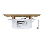 Вытяжной тонкий вентилятор для ванн ММ-Р 06 стекло прямое 90 м³/час с обратным клапаном золото