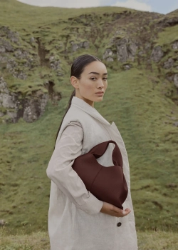 POLENE СУМКА NUMERO NEUF, ТЕМНО-КОРИЧНЕВЫЙ