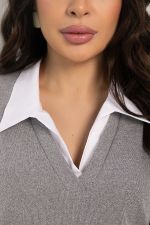 Пуловер На высоте (светло-серый) Б12757-12М LT Collection