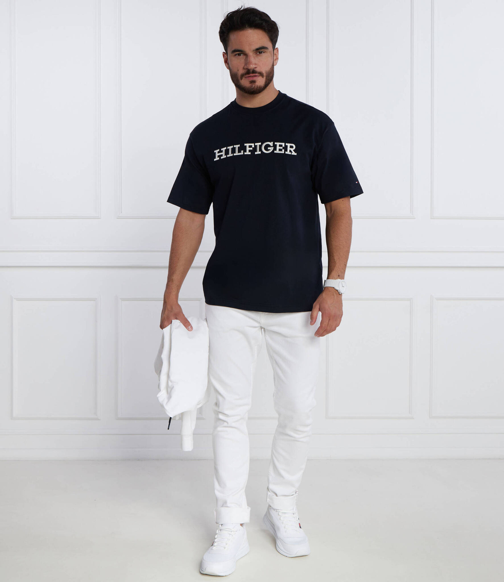 Футболка MONOTYPE EMBRO Tommy Hilfiger - темно-синий(MW0MW32619)