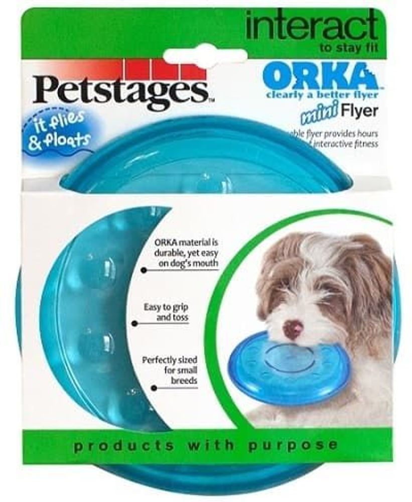 Petstages игрушка для собак Mini "ОРКА летающая тарелка"