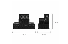 Подставка-органайзер «Germanium», 4 секции, 160×80×110 мм, 237982