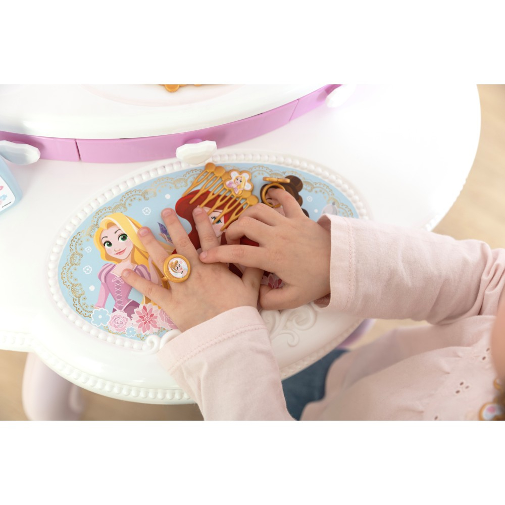 Детский туалетный столик 2в1 Smoby Disney Princess 320250 с 10 аксессуарами от 3 лет — фото 9
