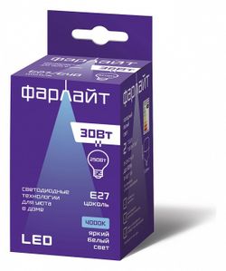 Лампа светодиодная Farlight Т100 E27 30Вт 4000K FAR000164