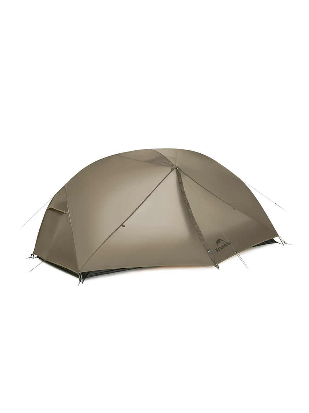 Палатка Naturehike Mongar PRO 2-местная, алюминиевый каркас, коричневая