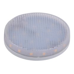 LED-GX53-7W-4000K+4000K-GX53-PR PLB02WH Лампа светодиодная. призма. Белый свет 4000K. Торцевая подсветка. Белый свет 4000K. Картон. ТМ Uniel.
