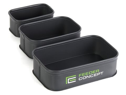 Емкости для прикормки и насадки Feeder Concept EVA 3шт. 01 набор 270х170х75