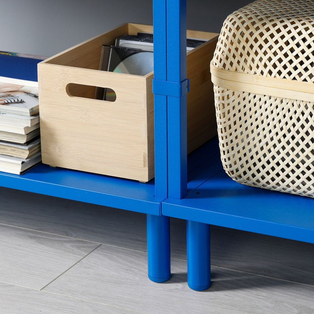IKEA LÄTTHET  (ИКЕА ЛÄТТХЕТ)  -  Ножка, синий/металлический, 11 см