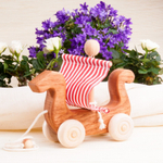 Каталка Драккар варягов под парусом Леснушки