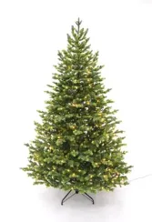 Ель Городская, 100% литая хвоя, 200 ламп, 185 см., Black Box (74545)