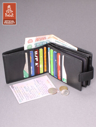 DKB1106R Preto - Портмоне Dakar с RFID защитой
