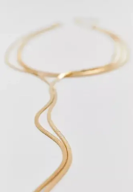 STRADIVARIUS Длинное ожерелье, золотой