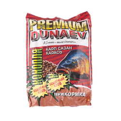 Прикормка "DUNAEV-PREMIUM" 1кг Карп-Сазан Конопля Красная