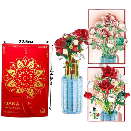 Конструктор Букет роз 1022 детали