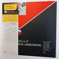 Винтажная виниловая пластинка LP Louis Armstrong Satchmo 1944 and 47 (Japan)