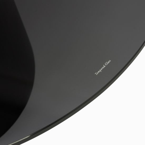 Кофейный стол Exalto 80х35 сталь и стекло