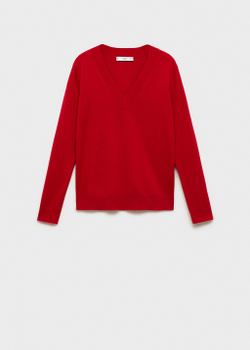 Пуловер из трикотажа