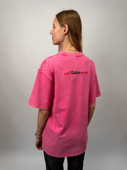 Oversize футболка " TRS " pink