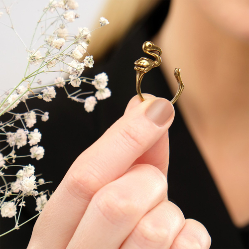 "Фломиг" кольцо в бронзовом покрытии из коллекции "Young" от Jenavi