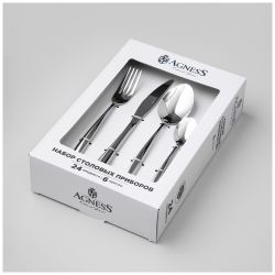 НАБОР СТОЛОВЫХ ПРИБОРОВ FIORE AGNESS 24 ПР